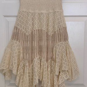 FREE PEOPLE Lace Skirt